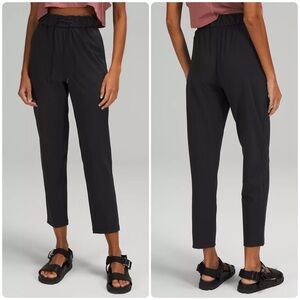 Lululemon Stretch High-Rise Pant 7/8 Length Stretch Athleisure Black Womens Sz 6